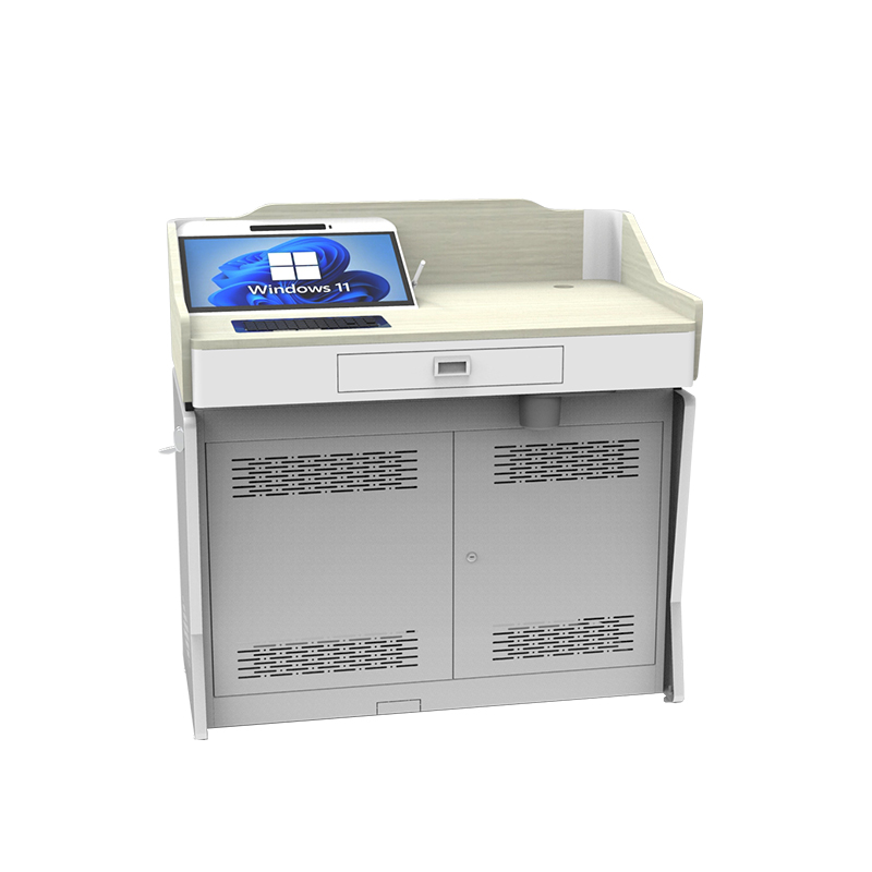 How can the speech recognition function of the smart lecture table accurately capture the speaker's voice, and what complex environmental noises can it cope with?