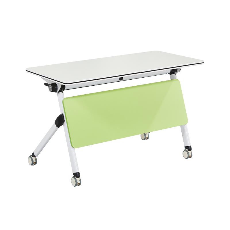 How do foldable desks and chairs achieve quick opening and closing, and smooth locking?